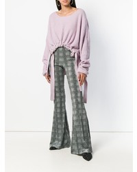 Black Coral Flared Trousers