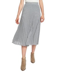 Grey Check Full Skirt