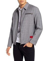 Grey Check Harrington Jacket