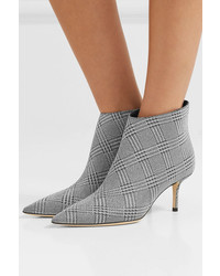 Jimmy Choo Marinda 65 Glittered Prince Of Wales Checked Leather Ankle Boots