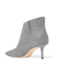 Jimmy Choo Marinda 65 Glittered Prince Of Wales Checked Leather Ankle Boots