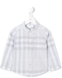 burberry shirt kids grey