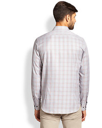 Saks Fifth Avenue Collection Cotton Check Sportshirt