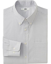 Uniqlo Easy Care Checked Long Sleeve Shirt