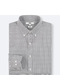 Uniqlo Easy Care Checked Slim Fit Long Sleeve Shirt