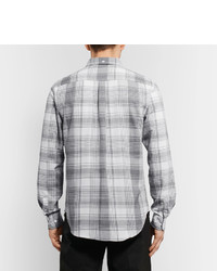 Norse Projects Osvald Button Down Collar Checked Cotton Shirt