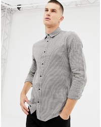 New Look Regular Fit Shirt In Dogtooth Print