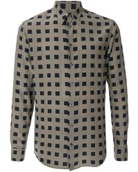 Giorgio Armani Squared Pattern Shirt