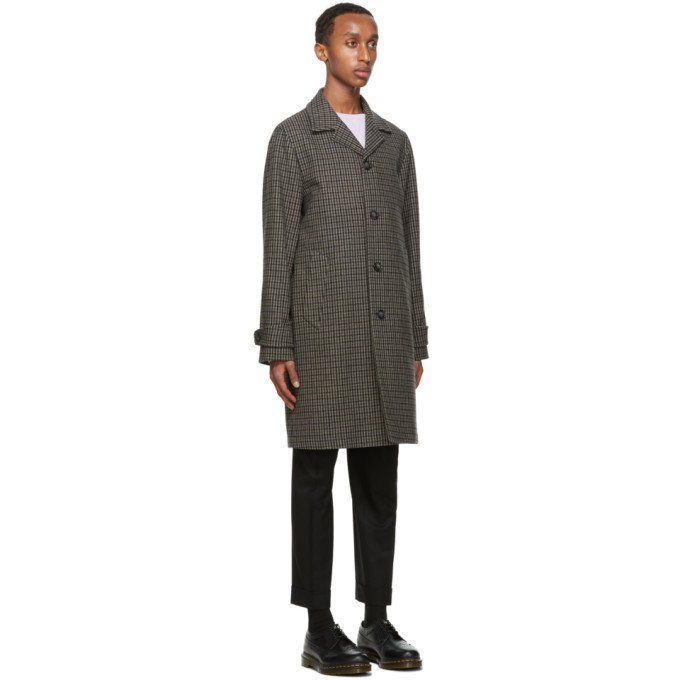 Officine Generale Brown Wool Stephane Coat, $630 | SSENSE | Lookastic