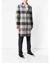 Bottega Veneta Checkered Single Breasted Coat