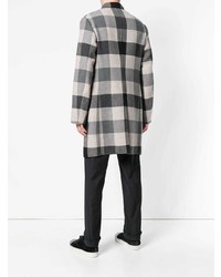 Bottega Veneta Checkered Single Breasted Coat