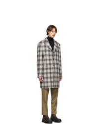 Etro Grey Semi Traditional Regular Fit Coat