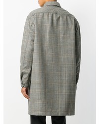 Lanvin Single Breasted Checked Coat