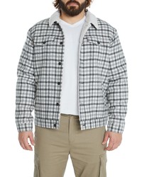 Johnny Bigg Kayce Check Trucker Jacket With Faux
