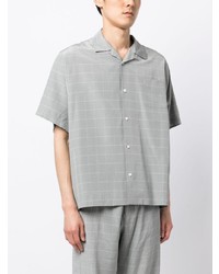 Undercover Check Pattern Silk Blend Shirt