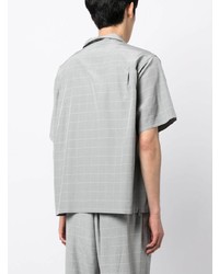 Undercover Check Pattern Silk Blend Shirt
