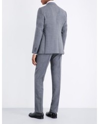 Armani Collezioni Checked Slim Fit Stretch Wool Suit