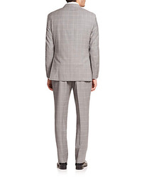 Saks Fifth Avenue Collection Samuelsohn Windowpane Wool Suit