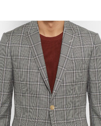 Gucci Grey Monaco Slim Fit Checked Wool Suit