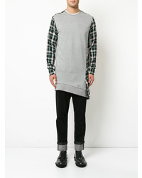 Moohong Checkered Long Sweatshirt