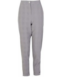 Boohoo Charlie Dogtooth Check Tapered Trouser