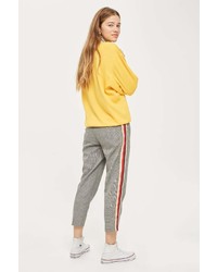 Topshop Check Side Tapered Pants