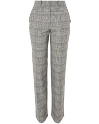 Topshop Check Tapered Leg Suit Trousers