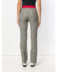 Ermanno Scervino Fitted Plaid Trousers