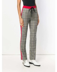 Ermanno Scervino Fitted Plaid Trousers