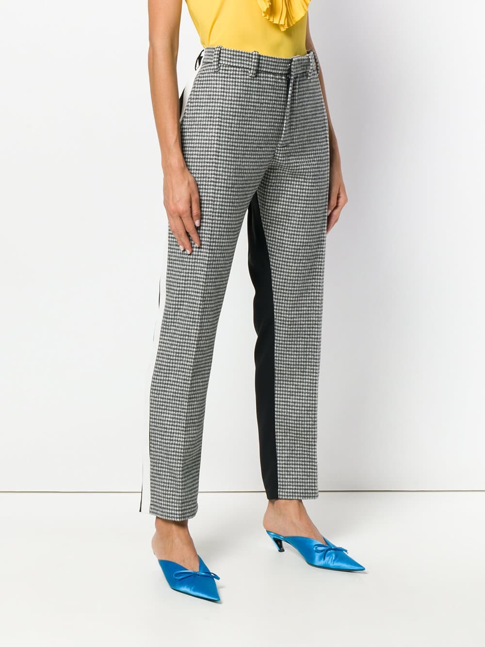 gap checked trousers