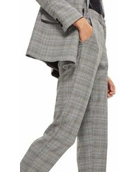 Topshop Petite Check Tapered Trousers