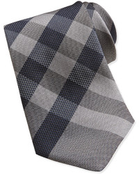 Burberry Woven Check Silk Tie Grayblack