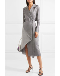 Dion Lee Checked Crepe Trench Coat