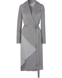 Dion Lee Checked Crepe Trench Coat