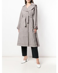Cédric Charlier Checked Trench Coat