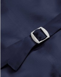 Charles Tyrwhitt Grey Check British Panama Luxury Suit Vest