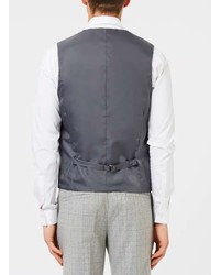 Topman Grey Check Suit Vest