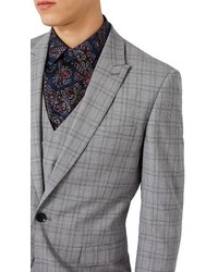 Topman Charlie Casely Hayford X Skinny Fit Check Suit Jacket