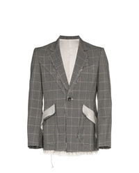 Sulvam Checkered Short Wool Jacket