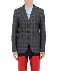 Junya Watanabe Man Comme Des Garons Checked Silk Wool Five Button Sportcoat