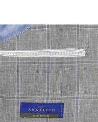 Patrick James Windowpane Sport Coat Linen Wool