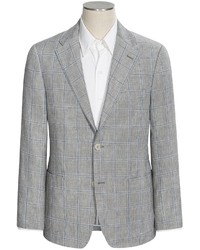 Patrick James Windowpane Sport Coat Linen Wool