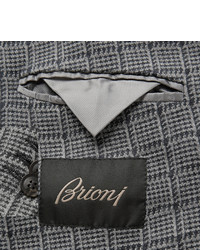 Brioni Unstructured Stretch Silk And Wool Blend Blazer