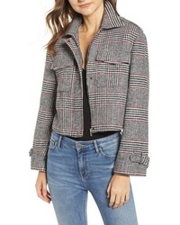 checked bomber jacket womens