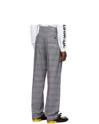 Off-White Grey Check Classic Trousers