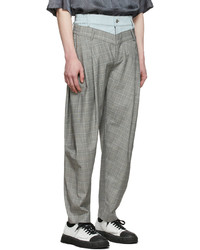 Feng Chen Wang Grey Check Trousers