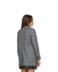 Isabel Marant Etoile Grey Eagan Check Blazer
