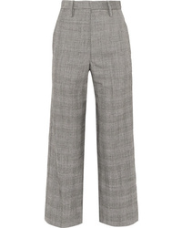 Grey Check Wool Dress Pants