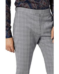 Topman Charlie Casely Hayford X Skinny Fit Check Suit Trousers