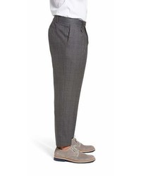 Eleventy Pleated Check Wool Trousers